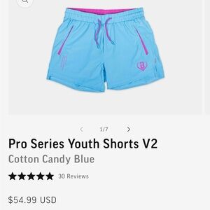 Pro Series Youth Shorts V2 - Cotton Candy Blue